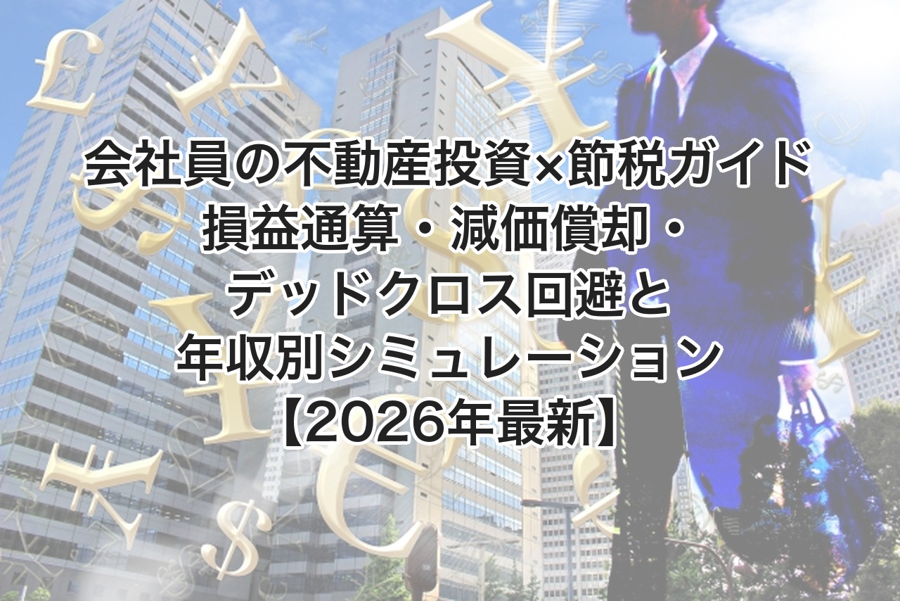 会社員の不動産投資×節税ガイド｜損益通算・減価償却・デッドクロス回避と年収別シミュレーション【2026年最新】